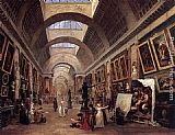 Design Canvas Paintings - Design for the Grande Galerie in the Louvre